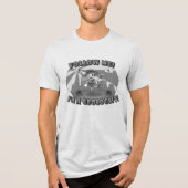 Retro Cartoon Geoloog Tri-Blend Shirt (Voorkant)