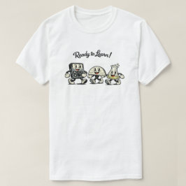 Retro Cartoon Klaar om Wiskunde Wetenschap te Lere T-shirt