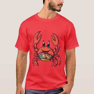 Retro Cartoon Krab grappig T-shirt