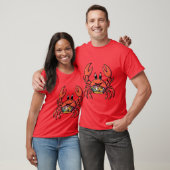 Retro Cartoon Krab grappig T-shirt (Unisex)