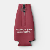 Retro Cartoon - Maak je geen zorgen; ik ben een ge Flesjeskoeler (Achterkant)