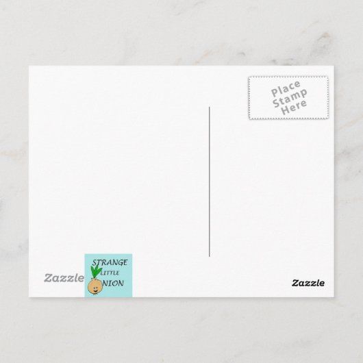 Retro Cartoon paar thuis Briefkaart (Achterkant)