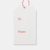 Retro Cartoon Postman Holiday Cadeaulabel (Achterkant)