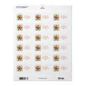 Retro Cartoon Postman Vakantie Retour Adreslabel Etiket (Full Sheet)