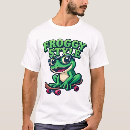 Retro Cartoon Skater Shirt (Voorkant)
