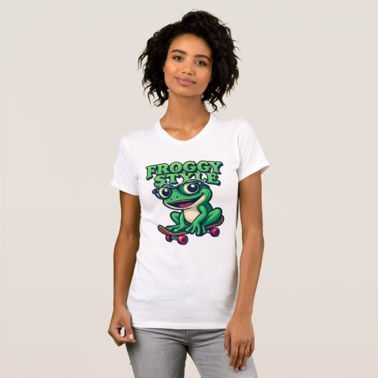 Retro Cartoon Skater Shirt (Voorkant volledig)