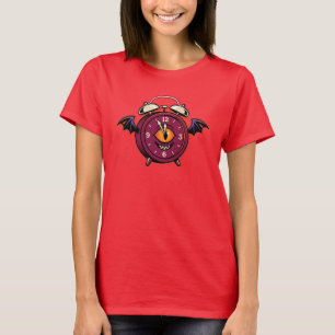 Retro Cartoon Spel Bat Wekker Grafische T-shirt