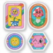 Retro cartoon sticker set (Voorkant)