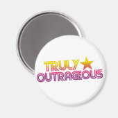 Retro-Cartoon van 80 jaar echt schandalig Magneet (Voorkant / Achterkant)