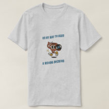 Retro Cartoon Verkeerde Beslissingen Aesthetic T-s