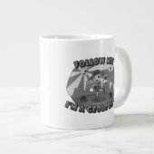 Retro Cartoon - Volg mij! Ik ben een geoloog! Grote Koffiekop (Voorkant rechts)