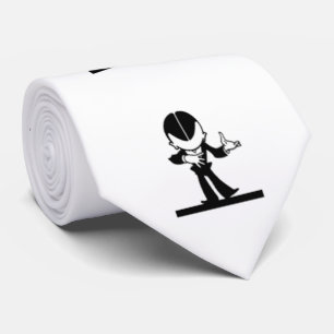 retro cartoon zwarte en witte strips stropdas