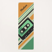 Retro Casette Aangepaste tapenaam yoga mat (Voorkant)