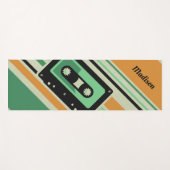 Retro Casette Aangepaste tapenaam yoga mat (Voorkant (horizontaal))