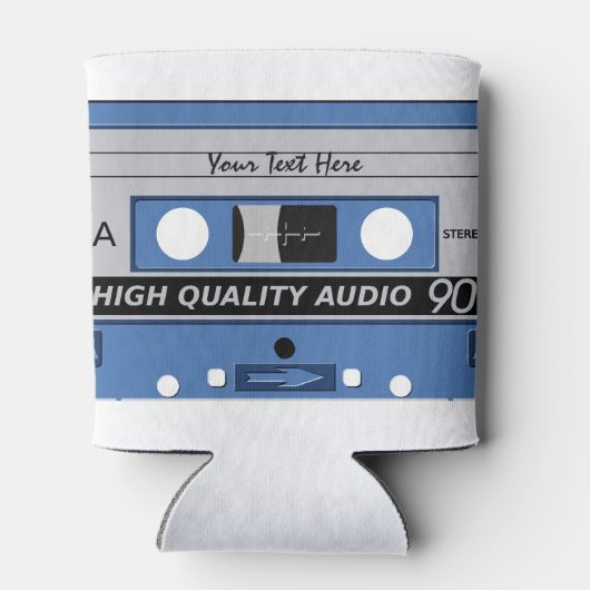 Retro Casette Tape Aangepaste koelbox Blikjeskoeler (Achterkant)