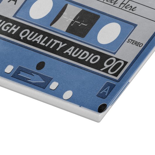 Retro Casette Tape aangepaste snijplank (Hoek)