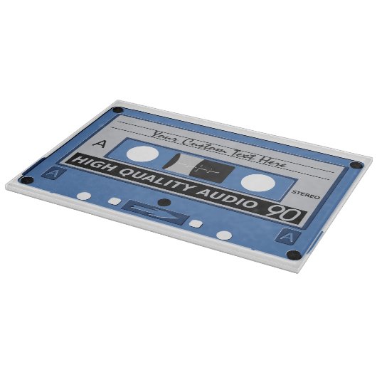 Retro Casette Tape aangepaste snijplank (Hoek)