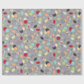 Retro Casino Dice Cadeaupapier (Vlak)