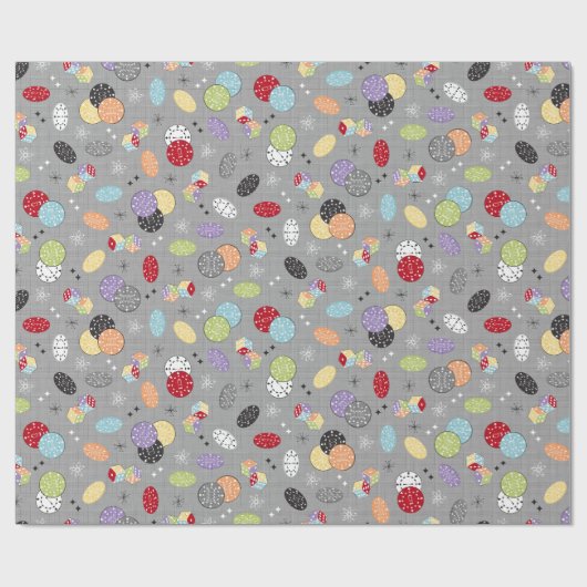 Retro Casino Dice Cadeaupapier (Vlak)