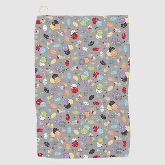 Retro Casino Dice Golfhanddoek (Voorkant)