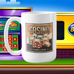 retro Casino gokliefhebbers Koffie Mok