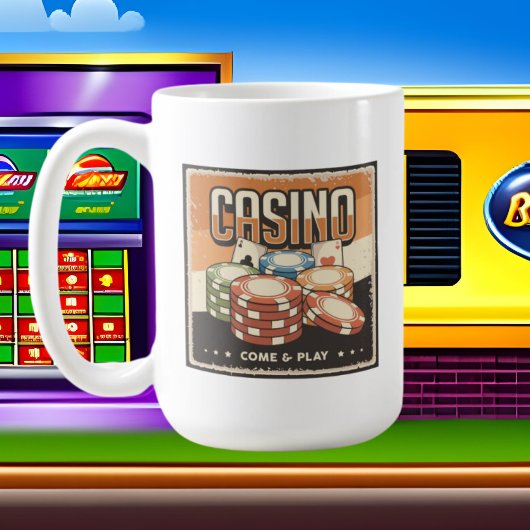 retro Casino gokliefhebbers Koffie Mok