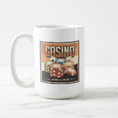 retro Casino gokliefhebbers Koffie Mok (Links)