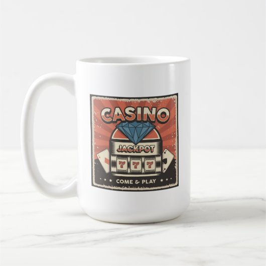 retro Casino gokliefhebbers Koffie Mok (Links)