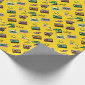 Retro Cassette: 80's Love Party Design Cadeaupapier (Hoek)