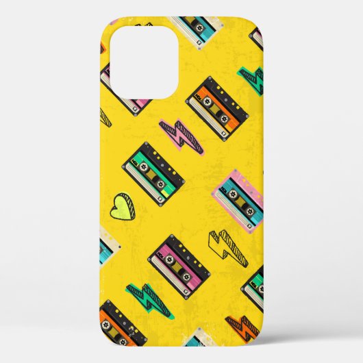 Retro Cassette: 80's Love Party Design Case-Mate iPhone Case (Achterkant)