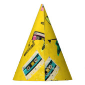 Retro Cassette: 80's Love Party Design Feesthoedjes (Achterkant)