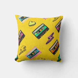 Retro Cassette: 80's Love Party Design Kussen
