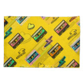Retro Cassette: 80's Love Party Design Kussensloop (Achterkant)