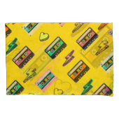 Retro Cassette: 80's Love Party Design Kussensloop (Voorkant)
