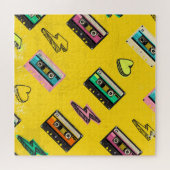 Retro Cassette: 80's Love Party Design Legpuzzel (Horizontaal)