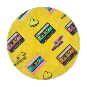 Retro Cassette: 80's Love Party Design Snijplank