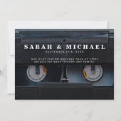 Retro Cassette 80s Wedding sparen de Datum Save The Date (Achterkant)