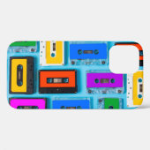 Retro Cassette: Blauw Achtergrond Collectie Case-Mate iPhone Case (Achterkant (horizontaal))