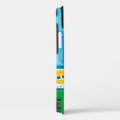 Retro Cassette: Blauw Achtergrond Collectie Case-Mate iPhone Case (Achterkant / Rechts)