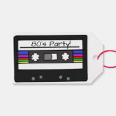 "Retro Cassette" Cadeaulabel (Voorkant (Horizontaal))