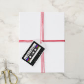 "Retro Cassette" Cadeaulabel (Met Touw)