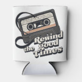 Retro Cassette Design voor liefhebbers van nostalg Blikjeskoeler (Voorkant)