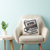 Retro Cassette Design voor liefhebbers van nostalg Kussen (Stoel)