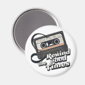 Retro Cassette Design voor liefhebbers van nostalg Magneet (Voorkant / Achterkant)