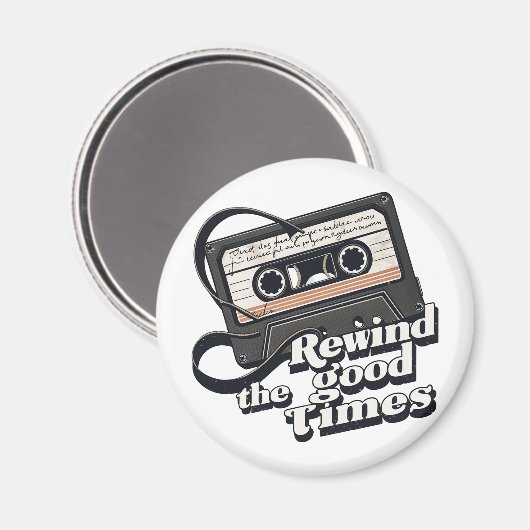 Retro Cassette Design voor liefhebbers van nostalg Magneet (Voorkant / Achterkant)