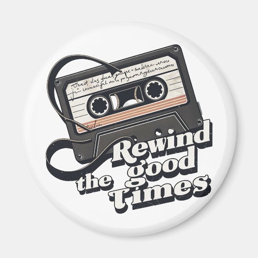 Retro Cassette Design voor liefhebbers van nostalg Magneet (Voorkant)
