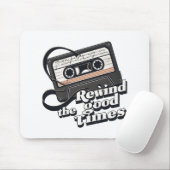 Retro Cassette Design voor liefhebbers van nostalg Muismat (Met muis)
