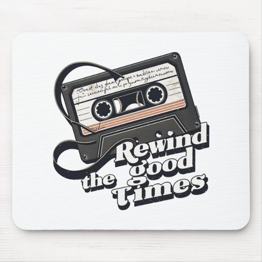Retro Cassette Design voor liefhebbers van nostalg Muismat (Voorkant)