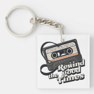 Retro Cassette Design voor liefhebbers van nostalg Sleutelhanger