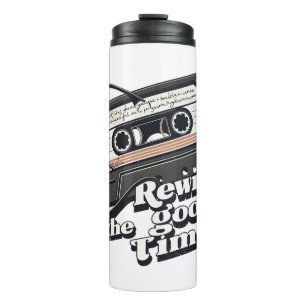 Retro Cassette Design voor liefhebbers van nostalg Thermosbeker